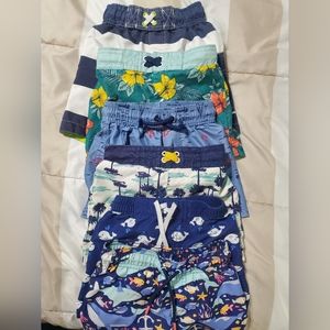 6 pairs of boys swim shorts cat&jack old